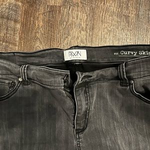 RWN by Raman black jeans. Curvy Skinny size 18